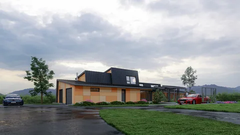 Front and Garage