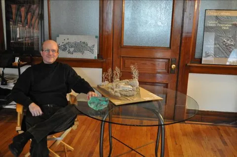 Michael C. Brown in his Staunton office